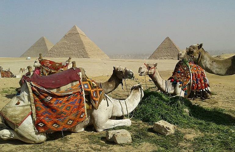 Ausflug von Makadi Bay zu den Pyramiden in Kairo mit eigenem Guide