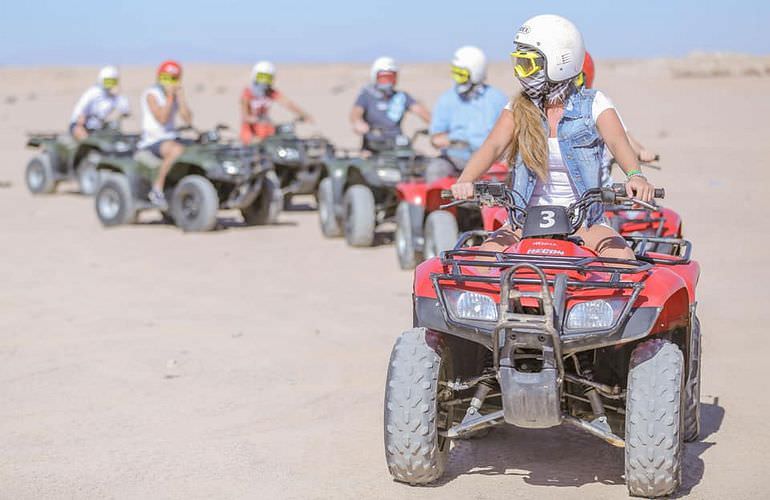 Quad-Tour am Nachmittag durch die Wüste von Makadi Bay